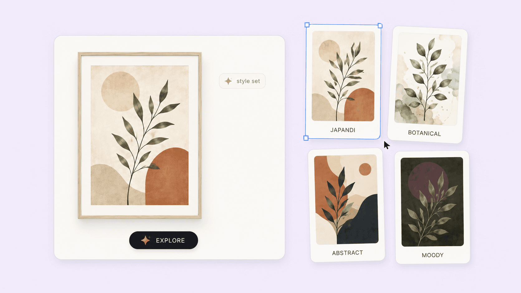 Style explorer preview