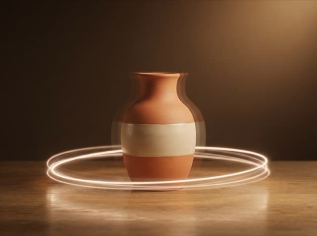 Ceramic vase, a frame from a 5-second product video