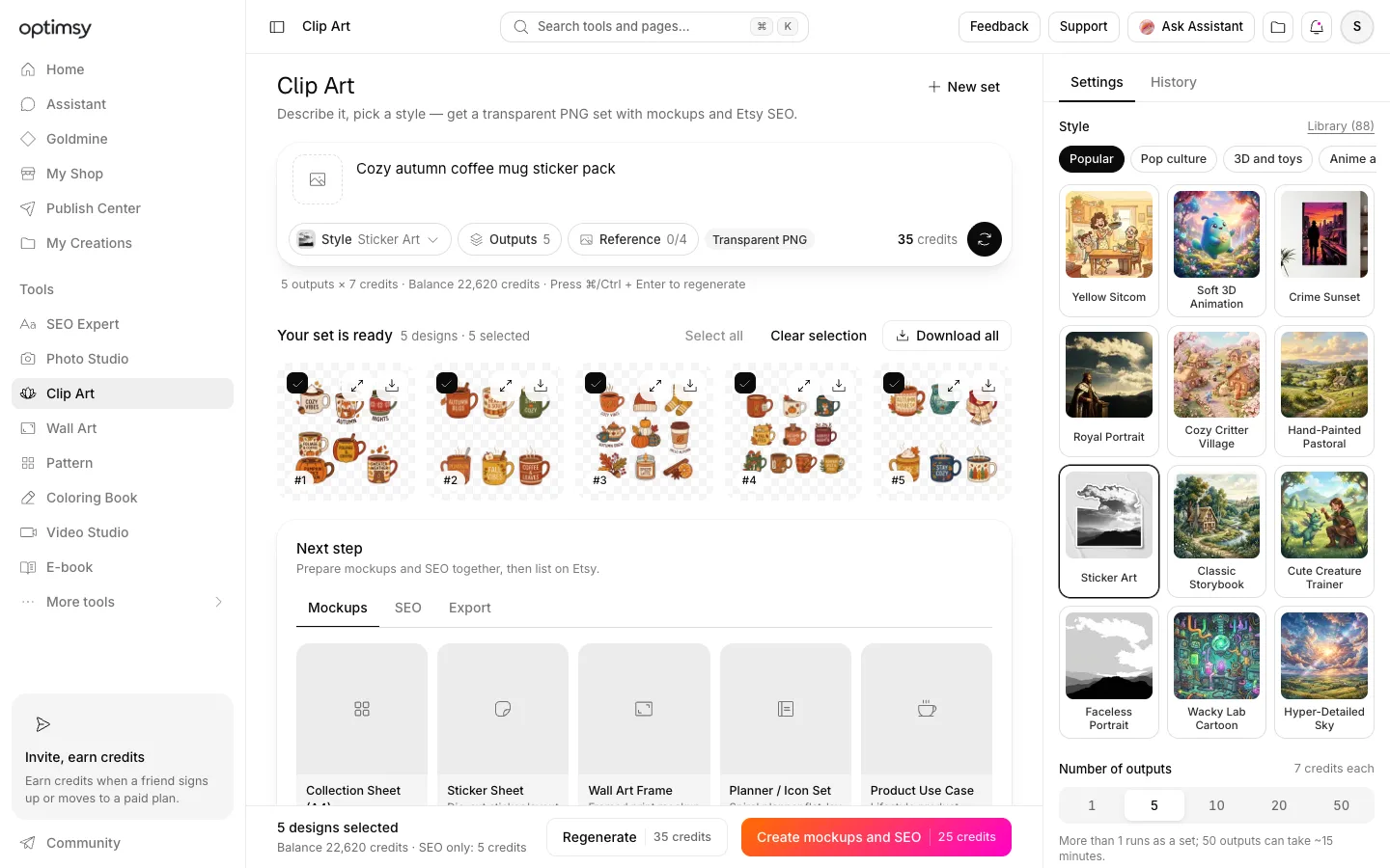 Optimsy Clip Art Studio