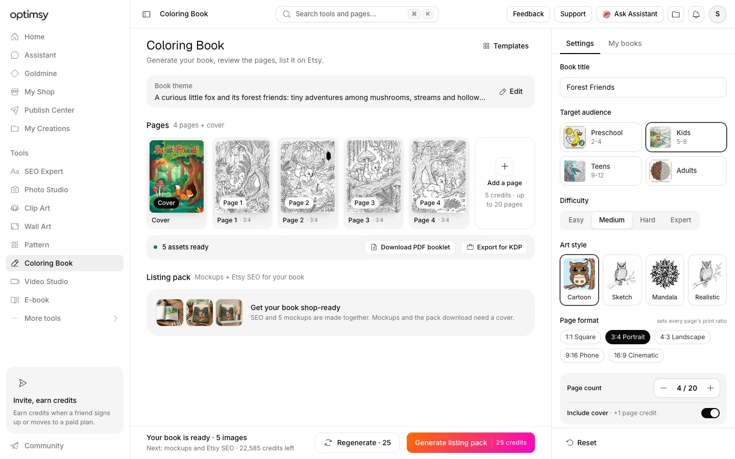 Optimsy Coloring Book